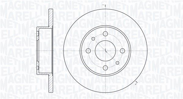 MAGNETI MARELLI Тормозной диск 361302040175